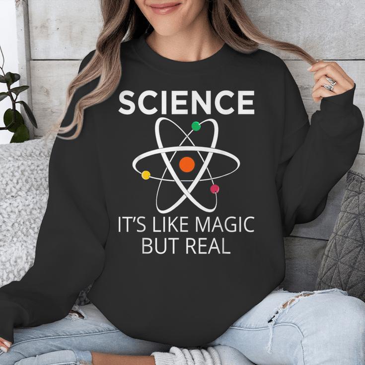 Science It's Like Magic But Real Teachers Students Scientist Unisex Sweatshirt, Science Teacher Gifts, funny design