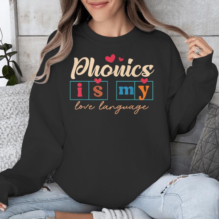 Science Of Reading Teacher Phonics Is My Love Language Unisex Sweatshirt, Science Teacher Gifts, funny design Science Of Reading Teacher Phonics Is My Love Language Unisex Sweatshirt, Science Teacher Gifts, funny design