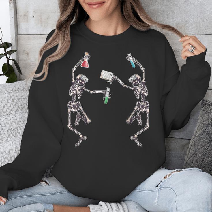 Science Teacher Dancing Skeleton Halloween Chemist Scientist Unisex Sweatshirt, Science Teacher Gifts, funny design Science Teacher Dancing Skeleton Halloween Chemist Scientist Unisex Sweatshirt, Science Teacher Gifts, funny design