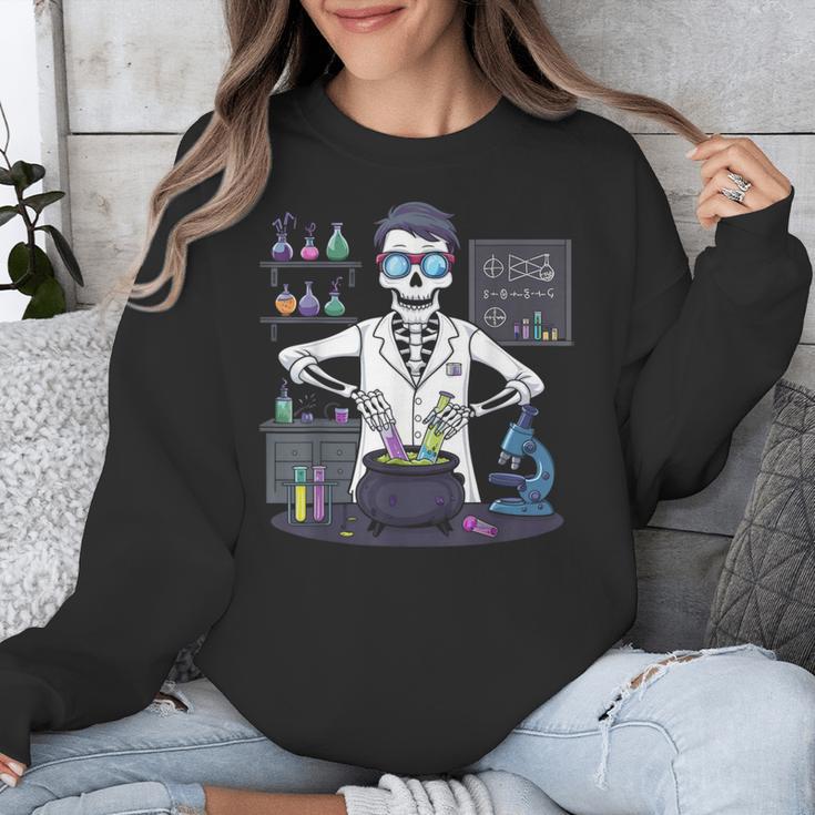 Science Teacher Halloween Skeleton Scientist Chemistry Unisex Sweatshirt, Science Teacher Gifts, funny design Science Teacher Halloween Skeleton Scientist Chemistry Unisex Sweatshirt, Science Teacher Gifts, funny design