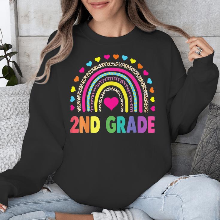 Second Grade Rainbow Girls Boys Teacher Team 2nd Grade Squad Unisex Sweatshirt, 2nd Grade Teacher Gifts, funny design Second Grade Rainbow Girls Boys Teacher Team 2nd Grade Squad Unisex Sweatshirt, 2nd Grade Teacher Gifts, funny design