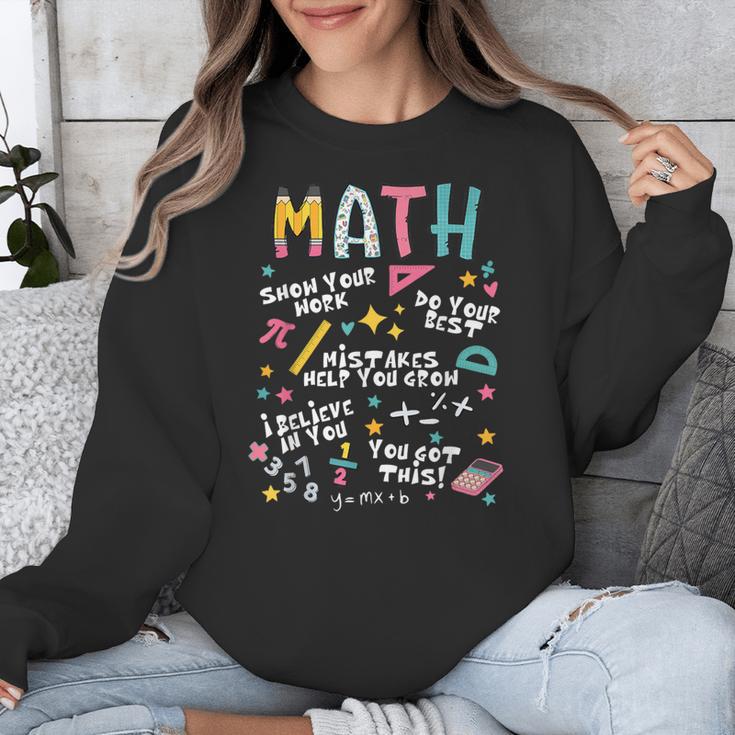 Show Your Work Math Teacher First Day Back To School Unisex Sweatshirt, funny design Show Your Work Math Teacher First Day Back To School Unisex Sweatshirt, funny design