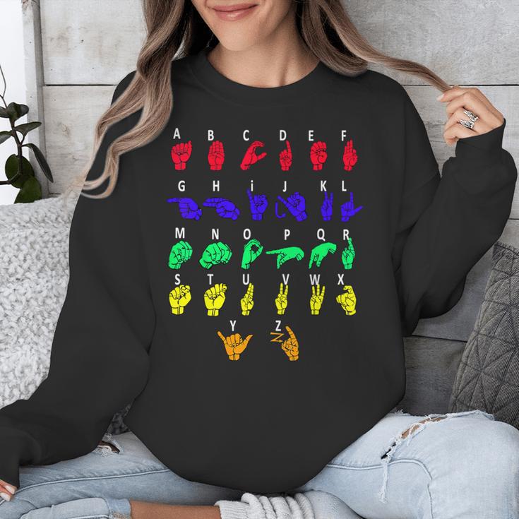 Sign Language Alphabet For ASL Interpreter Deaf Teacher Stud For Men Women Girls Kids Unisex Sweatshirt, funny design Sign Language Alphabet For ASL Interpreter Deaf Teacher Stud For Men Women Girls Kids Unisex Sweatshirt, funny design