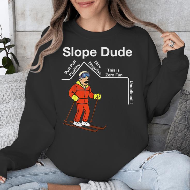 Slope Dude Algebra Geometry Middle School Math Teacher Unisex Sweatshirt, funny design