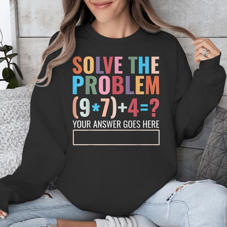 Solve The Problem 67 Six Seven Math Teacher School Unisex Sweatshirt, funny design Solve The Problem 67 Six Seven Math Teacher School Unisex Sweatshirt, funny design