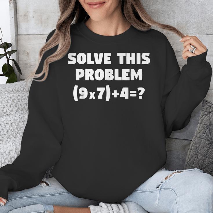 Solve This Problem 9X7467 Elementary Math Teacher Unisex Sweatshirt, funny design Solve This Problem 9X7467 Elementary Math Teacher Unisex Sweatshirt, funny design