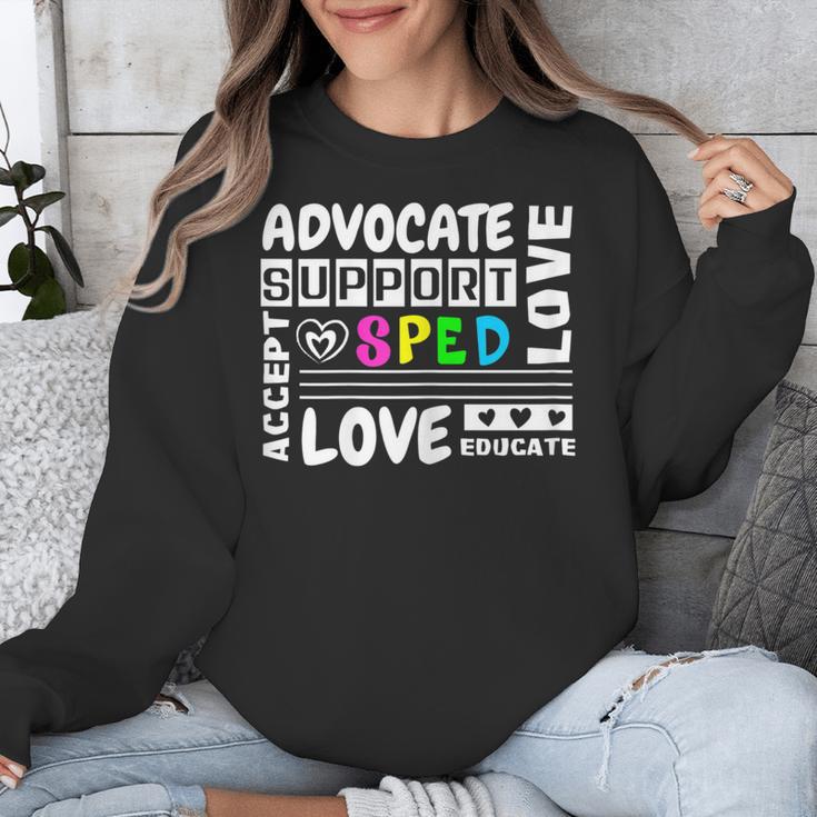 Special Education Advocate Love Support SPED Teacher Unisex Sweatshirt, funny design Special Education Advocate Love Support SPED Teacher Unisex Sweatshirt, funny design