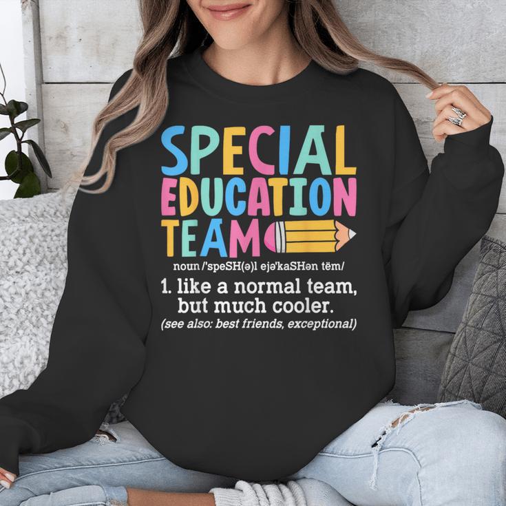 Special Education Team Definition Retro Ed Team Crew Teacher Unisex Sweatshirt, funny design
