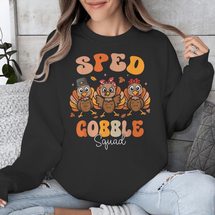 Sped Teacher Gobble Squad Thanksgiving Special Education Unisex Sweatshirt, funny design