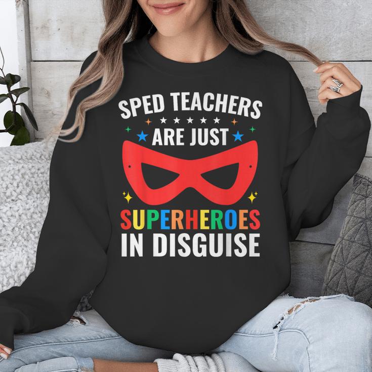 SPED Teacher Are Just Superheroes Disguise Special Education Unisex Sweatshirt, funny design SPED Teacher Are Just Superheroes Disguise Special Education Unisex Sweatshirt, funny design