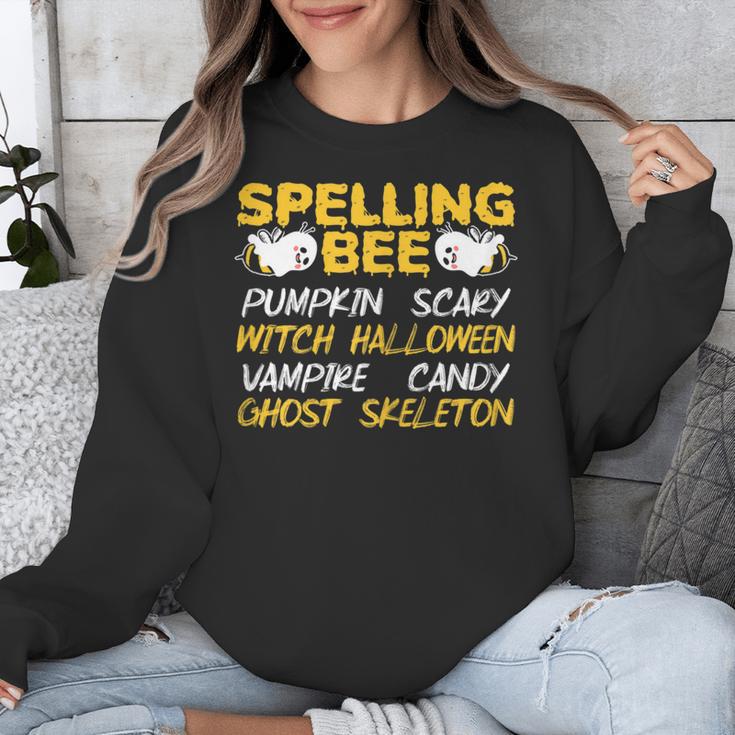 Spelling Bee Costume For a Halloween Teacher Pun Women Unisex Sweatshirt, funny design Spelling Bee Costume For a Halloween Teacher Pun Women Unisex Sweatshirt, funny design