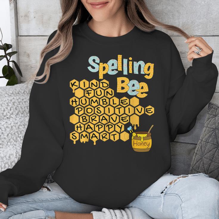 Spelling Bee Kind Positive Kindness Women Teacher Unisex Sweatshirt, funny design Spelling Bee Kind Positive Kindness Women Teacher Unisex Sweatshirt, funny design