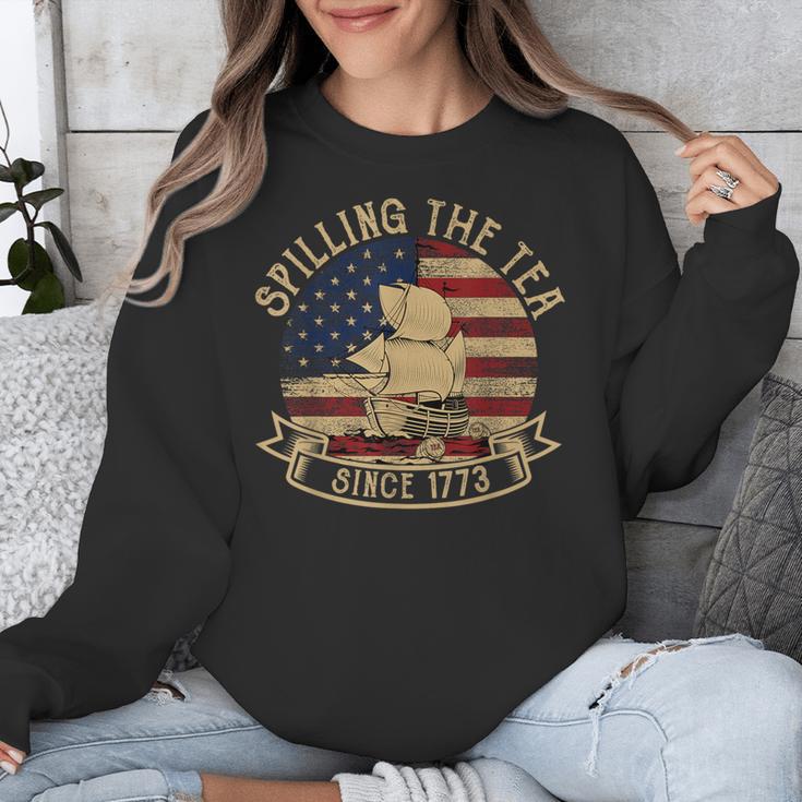 Spilling The Tea Since 1773 American History Teacher Vintage Unisex Sweatshirt, History Teacher Gifts, funny design Spilling The Tea Since 1773 American History Teacher Vintage Unisex Sweatshirt, History Teacher Gifts, funny design
