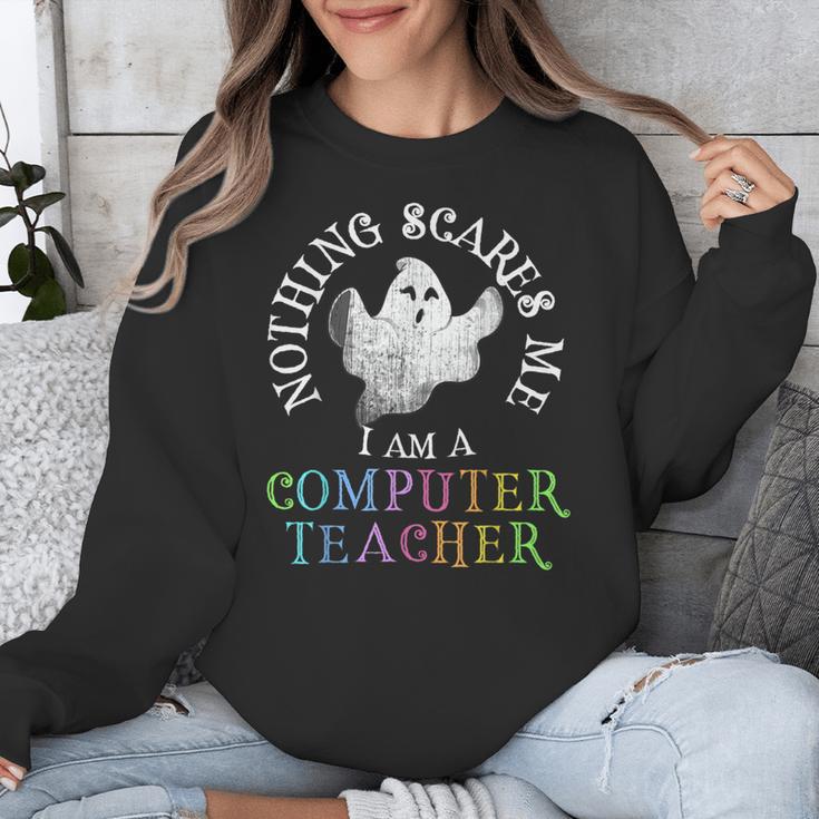 This Is My Spooky COMPUTER TEACHER Costume Don't Scare Me Unisex Sweatshirt, funny design This Is My Spooky COMPUTER TEACHER Costume Don't Scare Me Unisex Sweatshirt, funny design