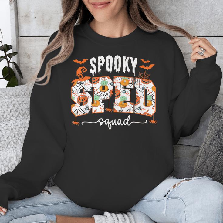 Spooky SPED Squad Special Education Teacher Halloween Ghost Unisex Sweatshirt, funny design