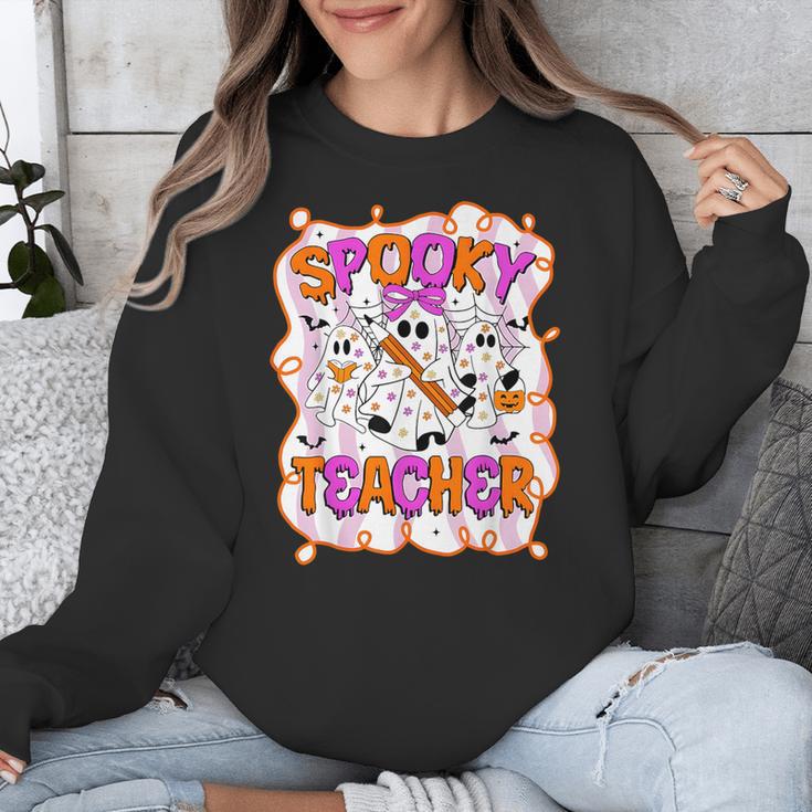 Spooky Teacher Ghost Pencil Teacher Halloween Teacher Unisex Sweatshirt, funny design Spooky Teacher Ghost Pencil Teacher Halloween Teacher Unisex Sweatshirt, funny design