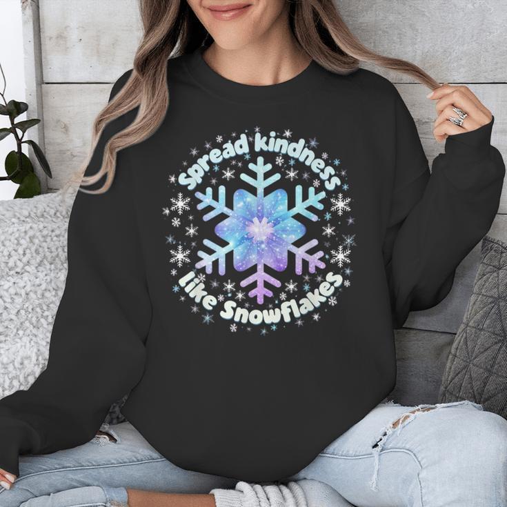 Spread Kindness Like Snowflakes Christmas Teacher Unity Day Unisex Sweatshirt, funny design