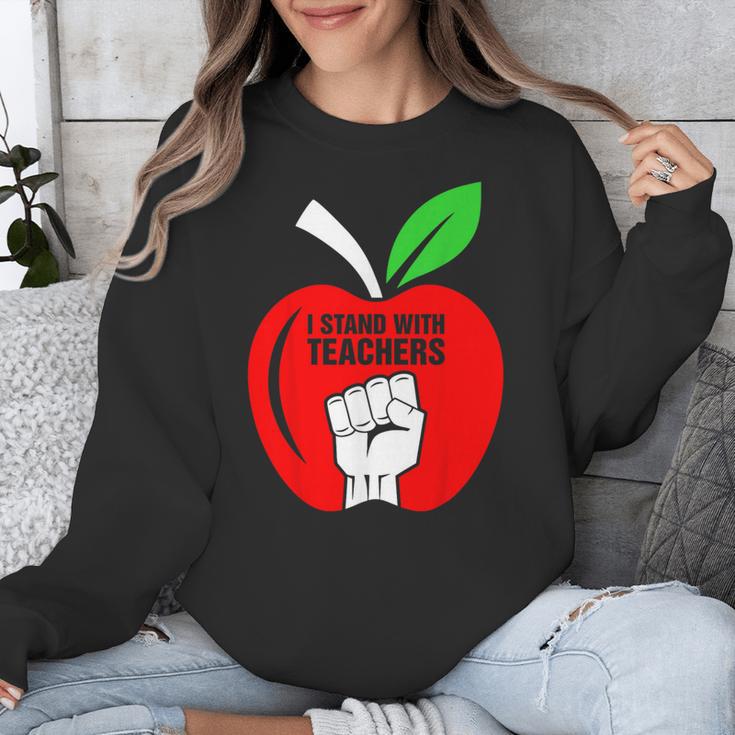 I Stand With Teachers Tshirt Unisex Sweatshirt, funny design I Stand With Teachers Tshirt Unisex Sweatshirt, funny design