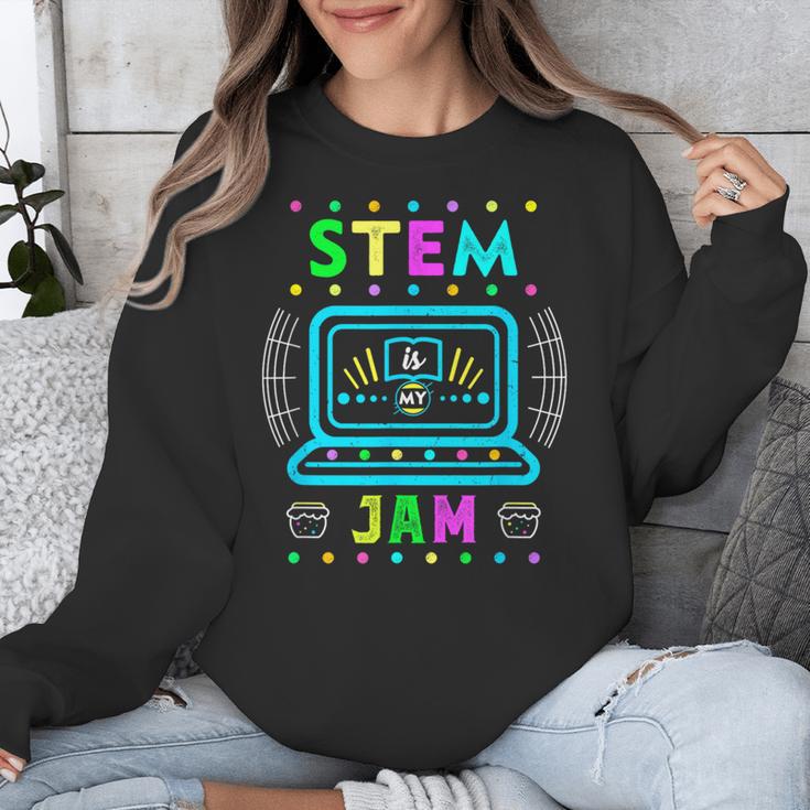 STEM Teacher Shirt STEM Teacher Tshirts STEM Is My Jam Unisex Sweatshirt, funny design