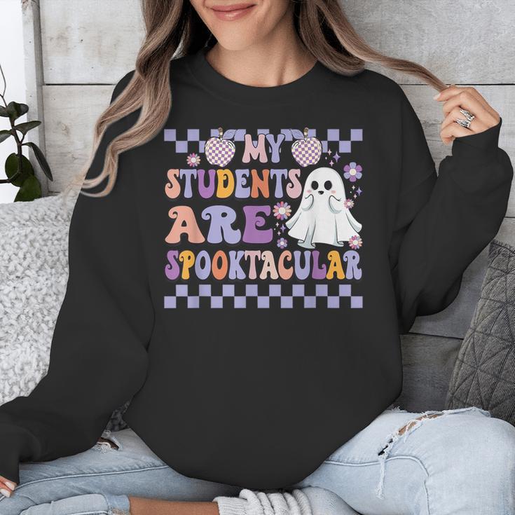 My Students Are Spooktacular Teacher Halloween Vibes Unisex Sweatshirt, funny design My Students Are Spooktacular Teacher Halloween Vibes Unisex Sweatshirt, funny design