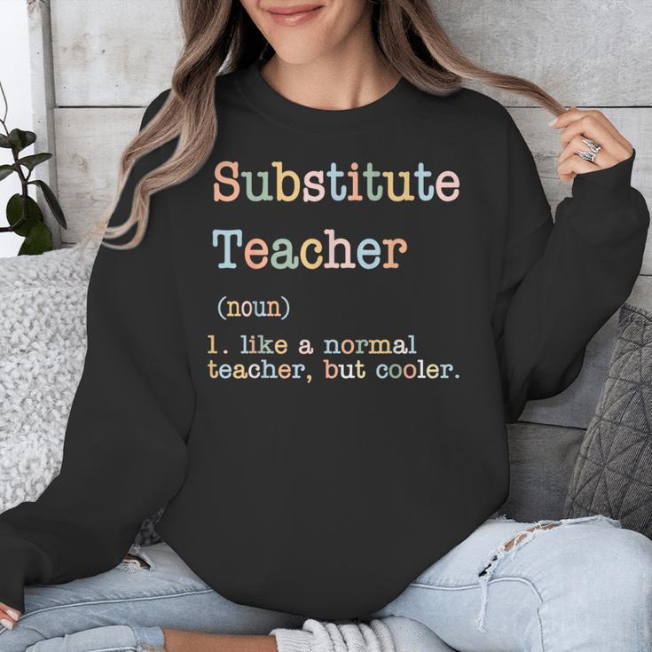 Substitute Teacher Like A Normal Teacher But Cooler Unisex Sweatshirt, funny design Substitute Teacher Like A Normal Teacher But Cooler Unisex Sweatshirt, funny design