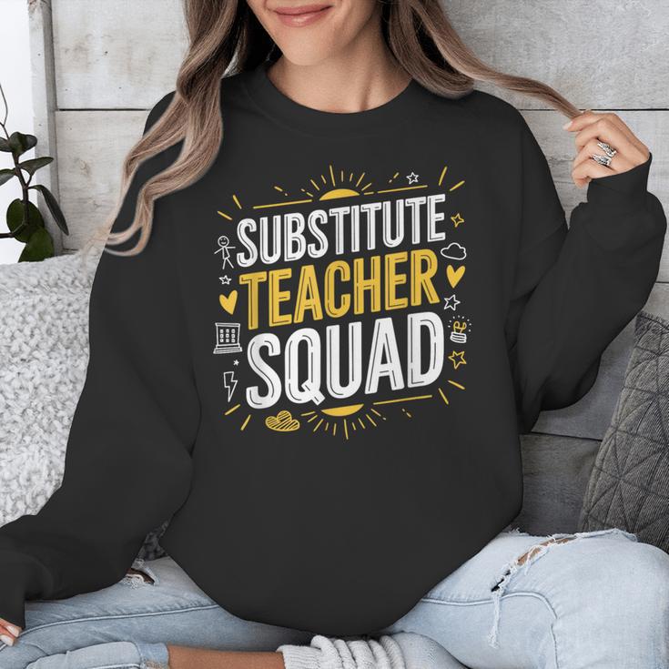 Substitute Teacher Squad Sub Teacher Substitute Teaching Unisex Sweatshirt, funny design Substitute Teacher Squad Sub Teacher Substitute Teaching Unisex Sweatshirt, funny design
