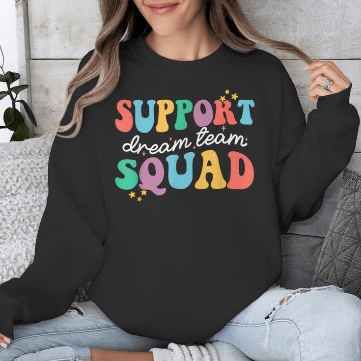 Support Dream Services Team Groovy Teacher Support Squad Unisex Sweatshirt, Groovy Teacher Gifts, funny design Support Dream Services Team Groovy Teacher Support Squad Unisex Sweatshirt, Groovy Teacher Gifts, funny design