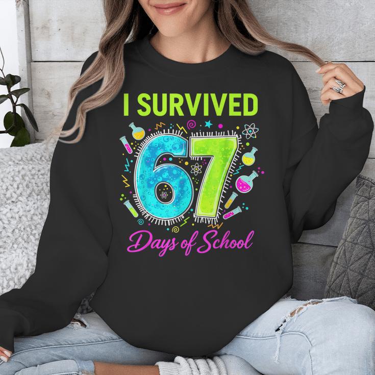 I Survived 67 Days Of School 67 Meme Science Teacher Unisex Sweatshirt, Science Teacher Gifts, funny design I Survived 67 Days Of School 67 Meme Science Teacher Unisex Sweatshirt, Science Teacher Gifts, funny design