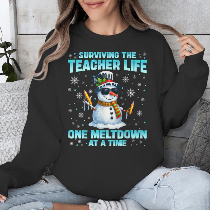 Surviving The Teacher Life Pjs Pajamas Christmas Xmas Teache Unisex Sweatshirt, funny design Surviving The Teacher Life Pjs Pajamas Christmas Xmas Teache Unisex Sweatshirt, funny design
