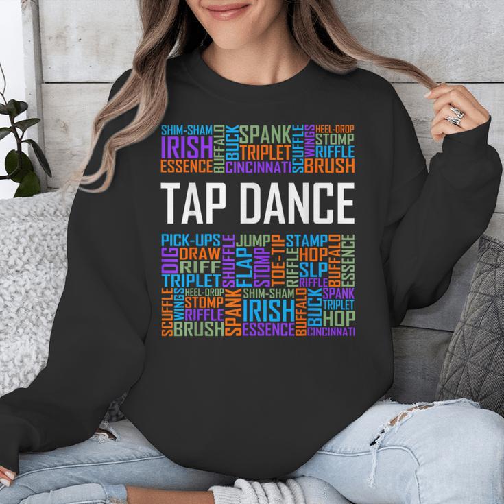 Tap Dance Words Lover Tap Dancer Dancing Teacher Unisex Sweatshirt, funny design