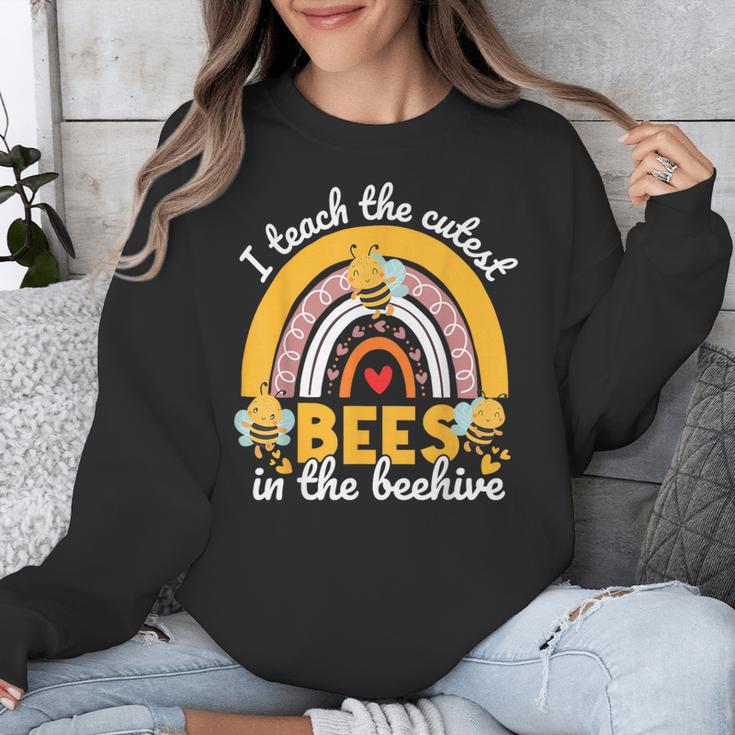I Teach The Cutest Bees In The Beehive Teachers Day Unisex Sweatshirt, funny design I Teach The Cutest Bees In The Beehive Teachers Day Unisex Sweatshirt, funny design