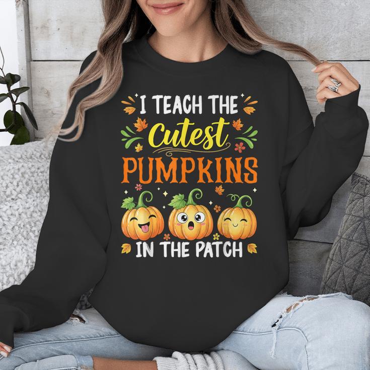 I Teach The Cutest Pumpkins Halloween Teacher Unisex Sweatshirt, funny design I Teach The Cutest Pumpkins Halloween Teacher Unisex Sweatshirt, funny design