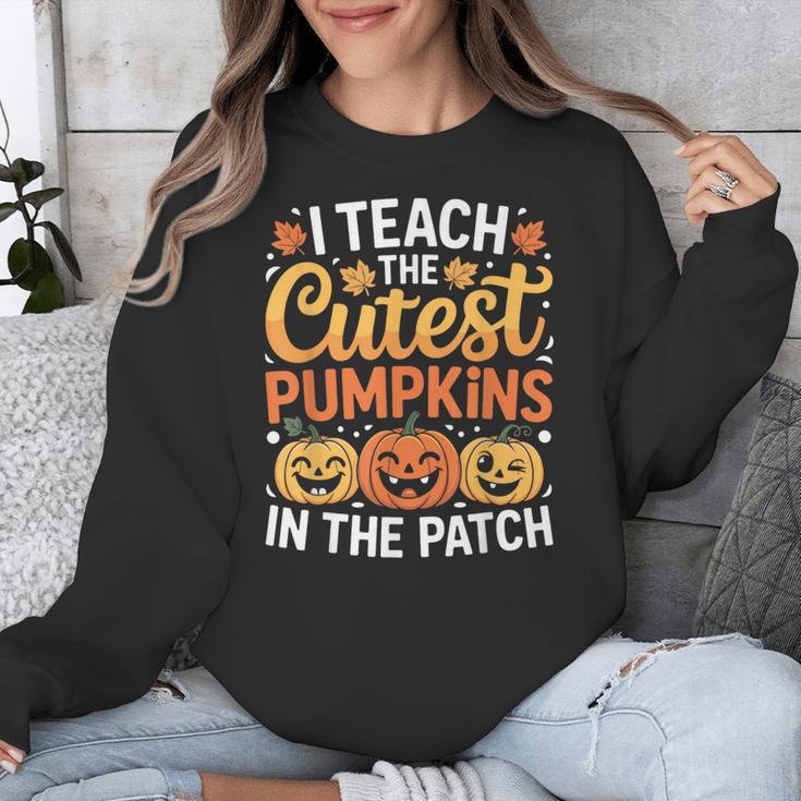 I Teach The Cutest Pumpkins Tshirt Halloween Teacher Unisex Sweatshirt, funny design I Teach The Cutest Pumpkins Tshirt Halloween Teacher Unisex Sweatshirt, funny design