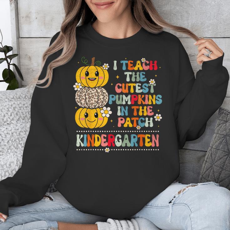 I Teach The Cutest Pumpkins Kindergarten Teacher Halloween Unisex Sweatshirt, funny design I Teach The Cutest Pumpkins Kindergarten Teacher Halloween Unisex Sweatshirt, funny design