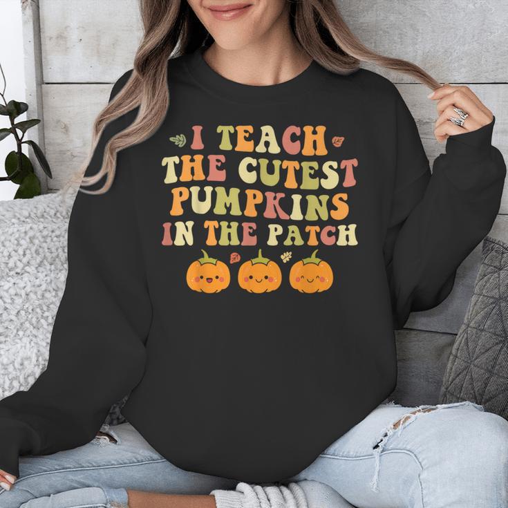 I Teach The Cutest Pumpkins In The Patch Fall Season Teacher Unisex Sweatshirt, funny design I Teach The Cutest Pumpkins In The Patch Fall Season Teacher Unisex Sweatshirt, funny design