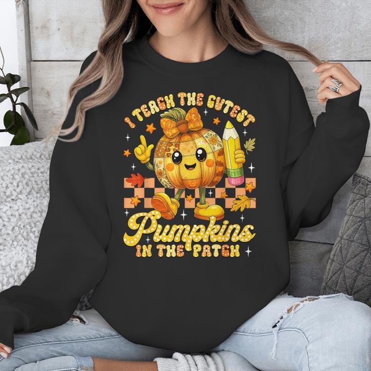 I Teach The Cutest Pumpkins In The Patch Teacher Halloween Unisex Sweatshirt, funny design I Teach The Cutest Pumpkins In The Patch Teacher Halloween Unisex Sweatshirt, funny design
