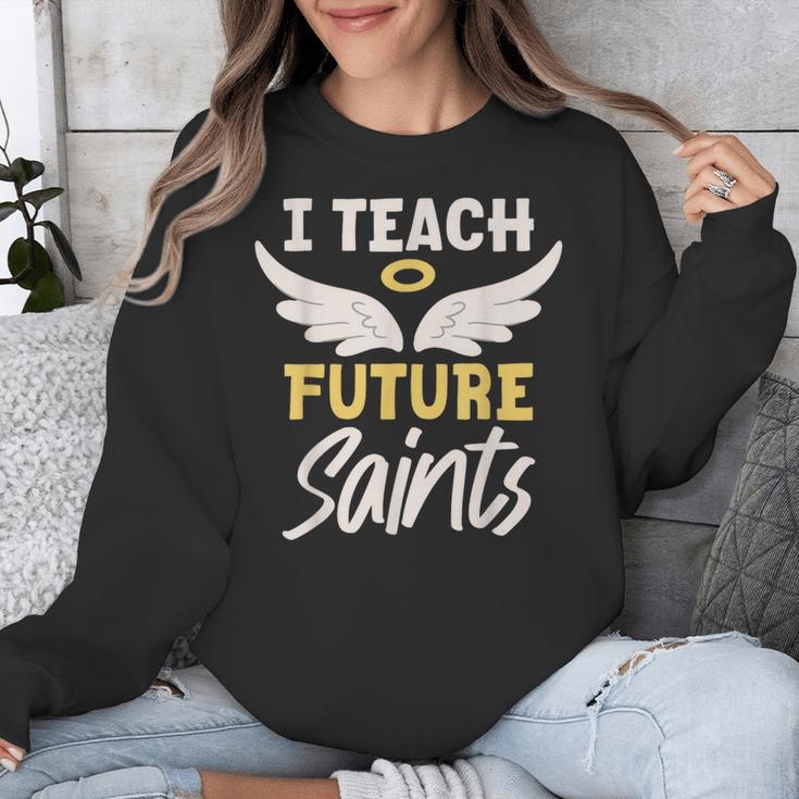 I Teach Future Saints Catholic Educator Teacher Unisex Sweatshirt, Future Teacher Gifts, funny design I Teach Future Saints Catholic Educator Teacher Unisex Sweatshirt, Future Teacher Gifts, funny design