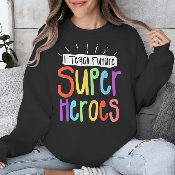 I Teach Future Superheroes Teacher Teaching Unisex Sweatshirt, Future Teacher Gifts, funny design I Teach Future Superheroes Teacher Teaching Unisex Sweatshirt, Future Teacher Gifts, funny design
