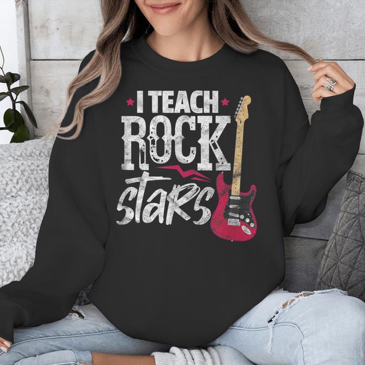 I Teach Rock Stars Music Teacher Guitar Player Unisex Sweatshirt, funny design I Teach Rock Stars Music Teacher Guitar Player Unisex Sweatshirt, funny design