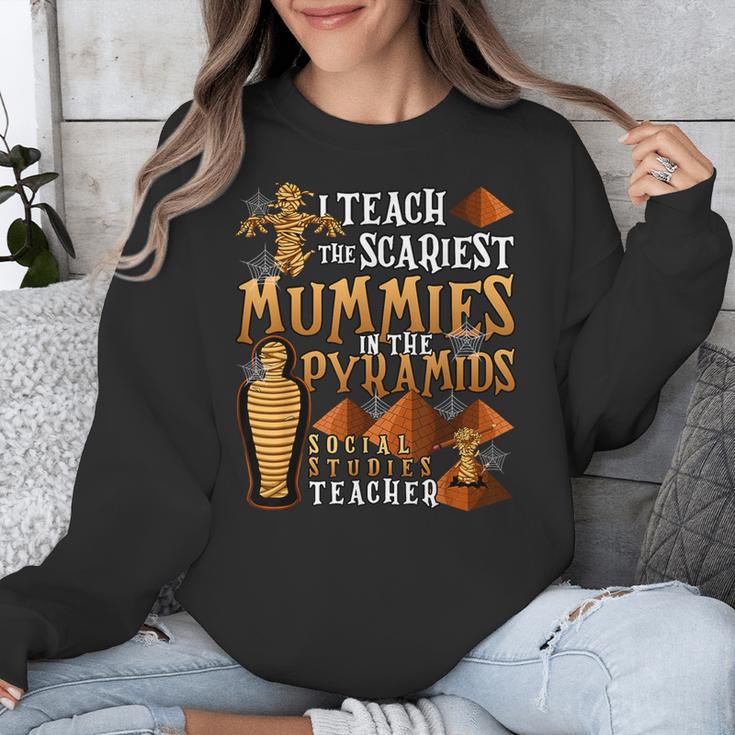 Teach The Scariest Mummies Halloween Social Studies Teacher Men Women Unisex Sweatshirt, funny design Teach The Scariest Mummies Halloween Social Studies Teacher Men Women Unisex Sweatshirt, funny design