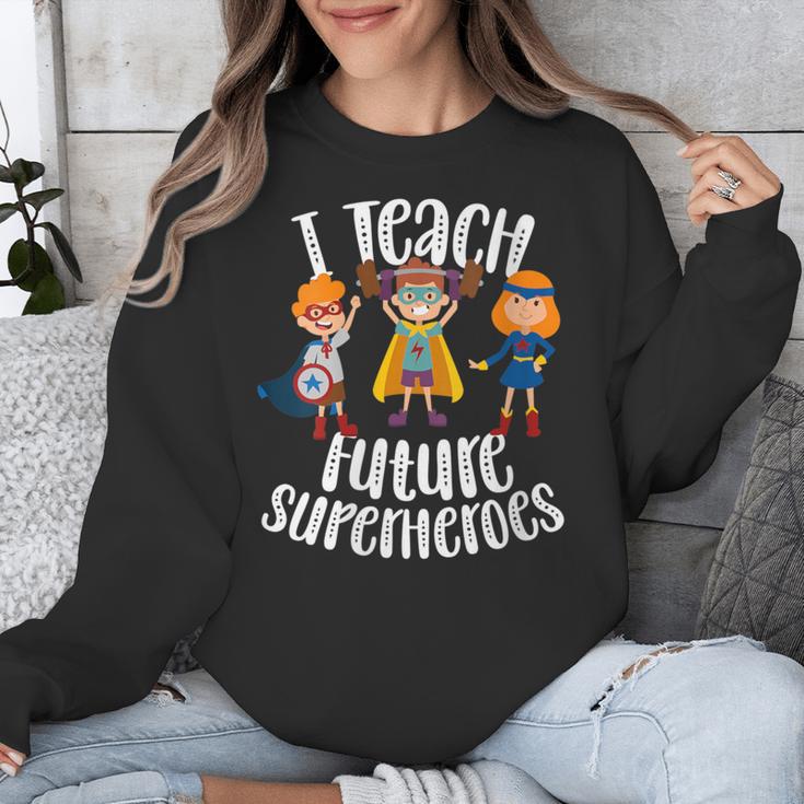 I Teach Superheroes Cute Back To School Teacher Unisex Sweatshirt, funny design I Teach Superheroes Cute Back To School Teacher Unisex Sweatshirt, funny design