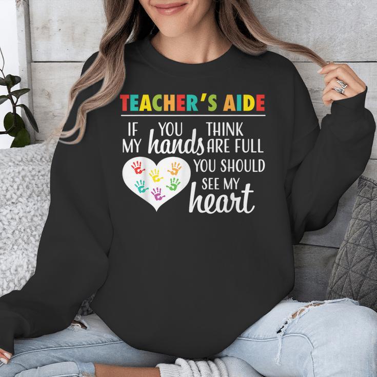 Teacher Aide Appreciation Cute Heart Tee For Women Unisex Sweatshirt, funny design Teacher Aide Appreciation Cute Heart Tee For Women Unisex Sweatshirt, funny design
