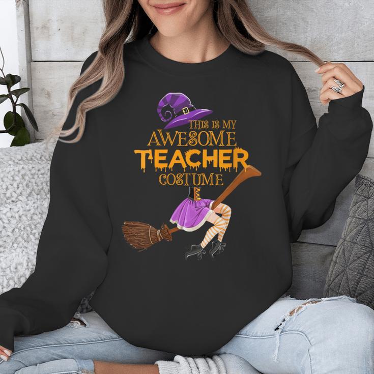 This Is My Teacher Costume Halloween Family Matching Group Unisex Sweatshirt, funny design