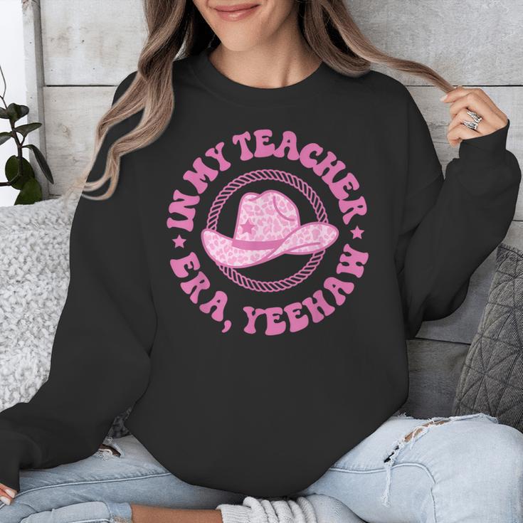 In My Teacher Era Yeehaw Pink Teacher Western Cowgirl Unisex Sweatshirt, funny design In My Teacher Era Yeehaw Pink Teacher Western Cowgirl Unisex Sweatshirt, funny design