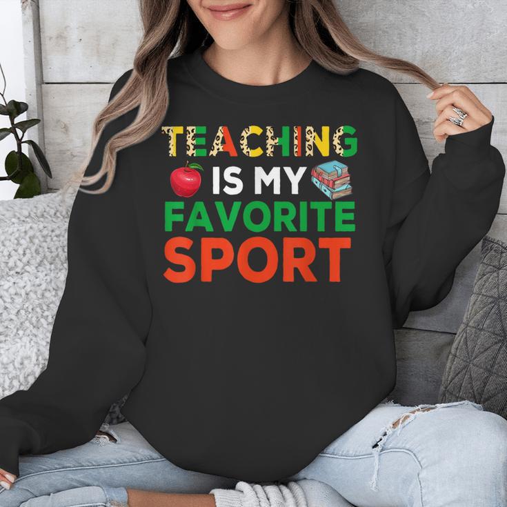 Teacher Is My Favorite Sport Teacher Teaching Lover Unisex Sweatshirt, funny design Teacher Is My Favorite Sport Teacher Teaching Lover Unisex Sweatshirt, funny design