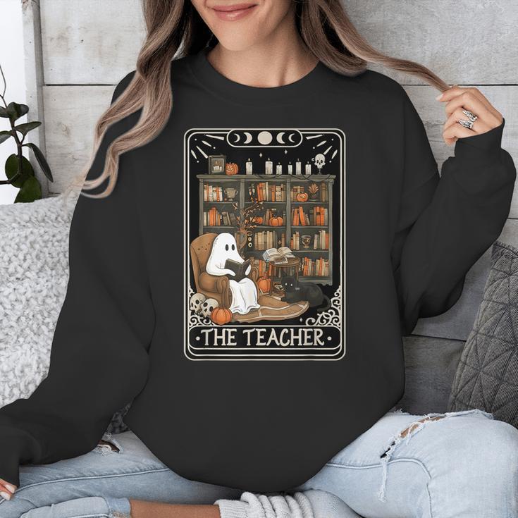 The Teacher Ghost Book Reading Books Lover Halloween Unisex Sweatshirt, funny design