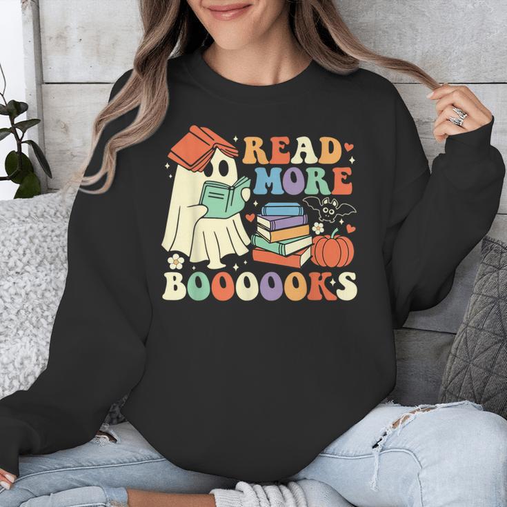 Teacher Halloween Cute Booooks Ghost Read More Books Unisex Sweatshirt, funny design Teacher Halloween Cute Booooks Ghost Read More Books Unisex Sweatshirt, funny design