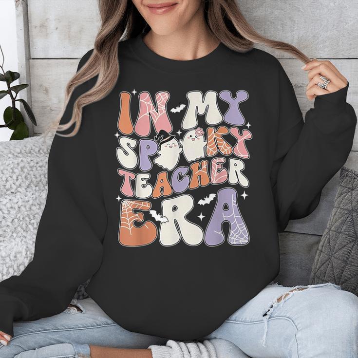 Teacher Halloween In My Spooky Teacher Era Retro Groovy Unisex Sweatshirt, Groovy Teacher Gifts, funny design Teacher Halloween In My Spooky Teacher Era Retro Groovy Unisex Sweatshirt, Groovy Teacher Gifts, funny design