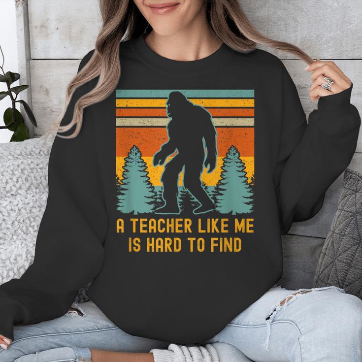 A Teacher Like Me Is Hard To Find Bigfoot Teacher Unisex Sweatshirt, funny design