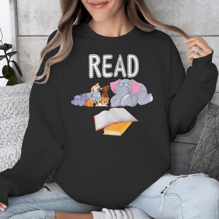 Teacher Library Read Book Club Piggie Elephant Pigeons Men Women Kids Unisex Sweatshirt, funny design Teacher Library Read Book Club Piggie Elephant Pigeons Men Women Kids Unisex Sweatshirt, funny design